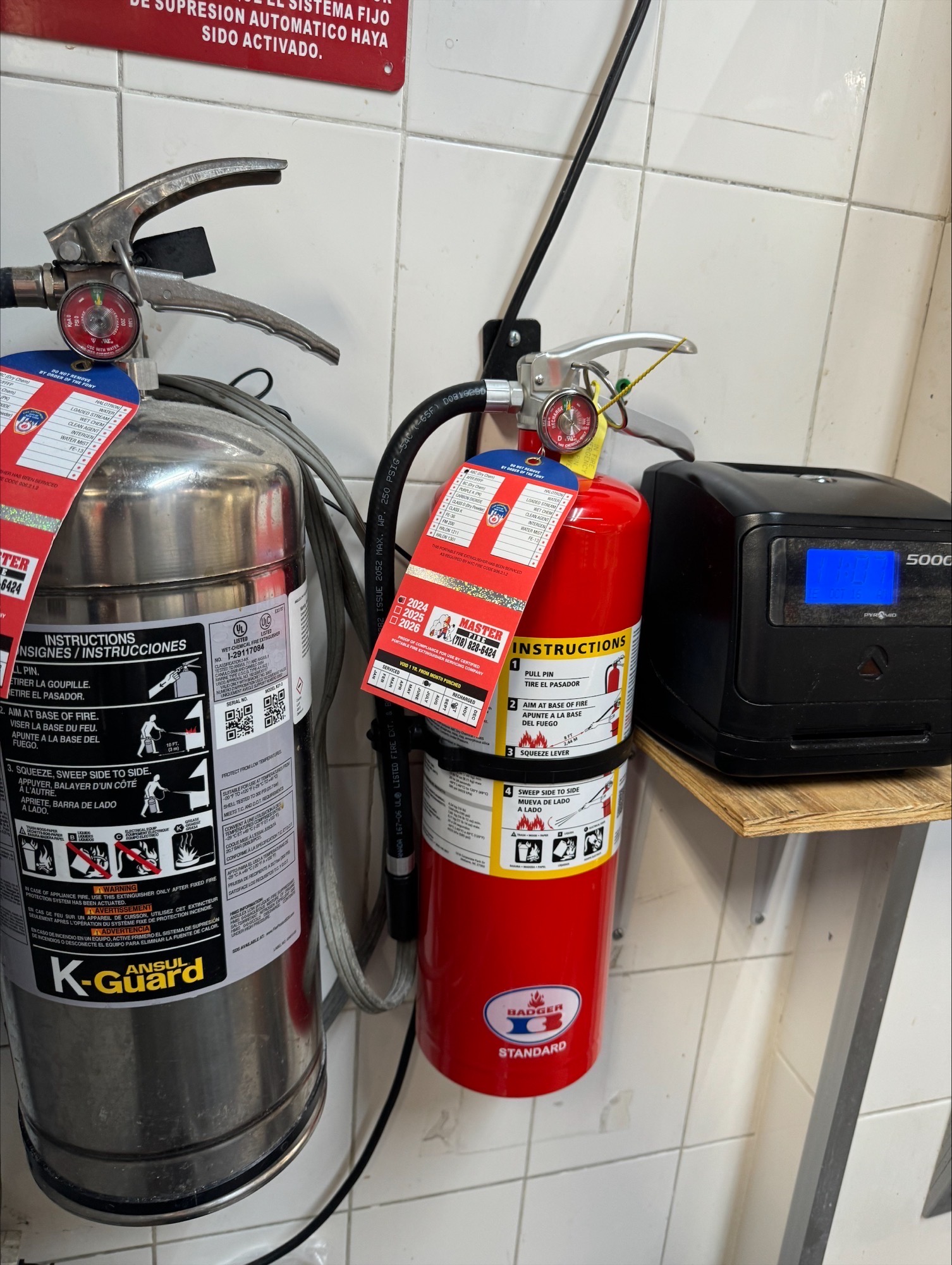 Master Fire Portable Fire Extinguisher Service Brooklyn NYC Restaurant Bodega Deli Convenience 4