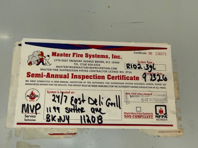 NYC Commercial Kitchen Fire Systems Plans & FDNY Approval 1