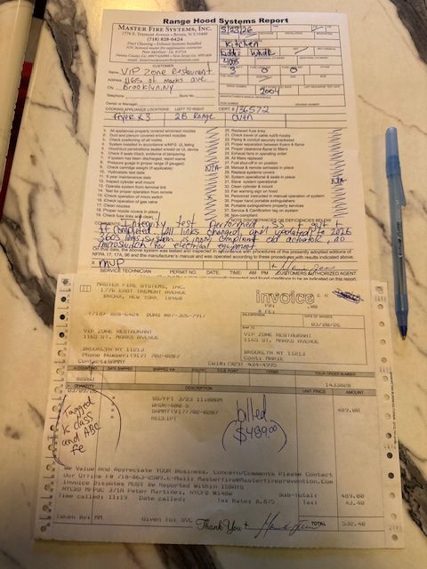 NYC Commercial Kitchen Fire Systems Plans & FDNY Approval 2