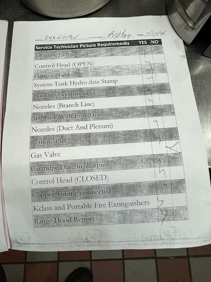 NYC Commercial Kitchen Fire Systems Plans & FDNY Approval 6